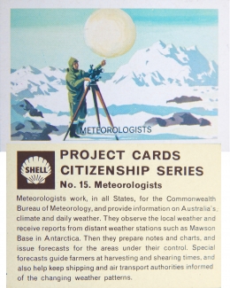 ADVERTISING Card, Shell Oil