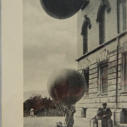 CARD: Postal, Launching a Recording Balloon, Germany circa 1910