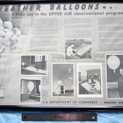 POSTER: Weather balloon/radiosonde, Weather Bureau 1962