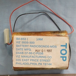 BATTERY: BA-852, Radiosonde, Viz