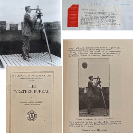 1931 circa --Tracking Pilot Balloon With a Theodolite