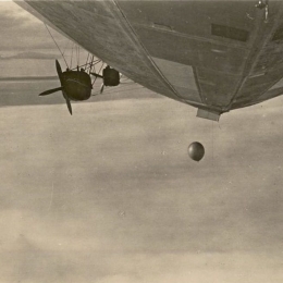1931 Launching Molchanov Radiosonde from Graf Zeppelin