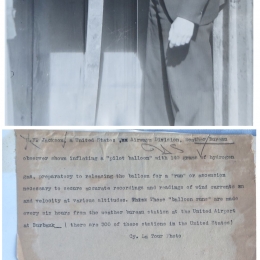 1938 - Pilot balloon inflation - Burbank CA