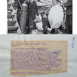 1939--Coast Guard Radio Meteorograph Launch Aboard USCGC Chelan