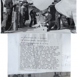 1940 - Coast Guard radio meteorograph launch aboard USCGC Chelan