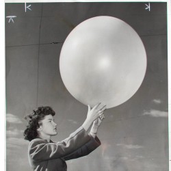 1945--Woman Meteorological Aide Releases Pilot Balloon, Detroit MI