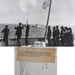 1946--Radiosonde Launch at Sea