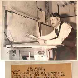 1948--Dr. Krick with Meteorological Charts