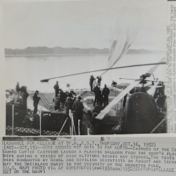 1952 --Cosmic Ray Study Balloon Prelaunch From USCGC Eastwind, Off Greenland