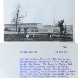 1955-11-16 Army Radiosonde Launch, Fort Meade, MD