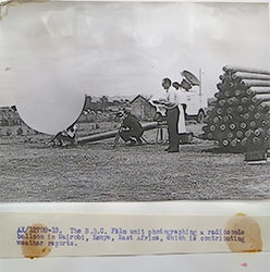 1960s-BBC Crew Photographing a Radiosonde Balloon Nairobi, Kenya