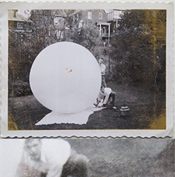 1960s-Boys Inflating Balloon with Shop VAC USA