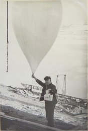 1976 circa--Radiosonde Release, Barentsburg, Norway