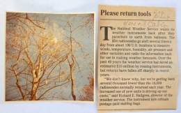 1986—Radiosonde in Tree