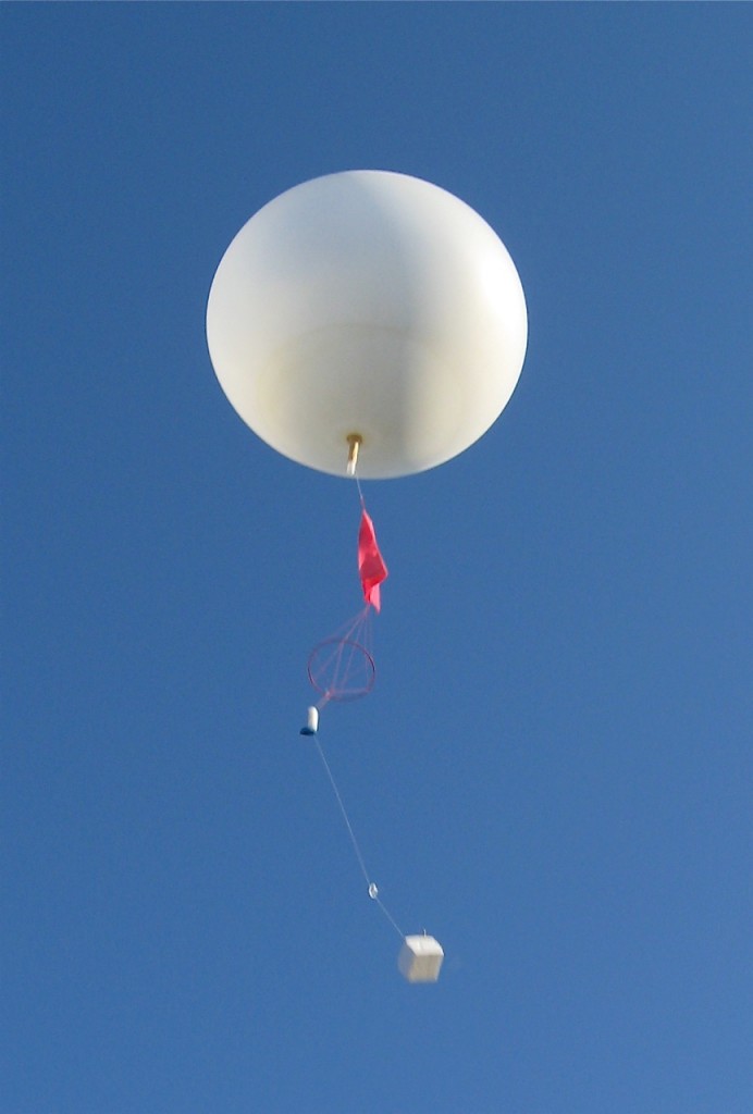 radiosonde and helium baloon